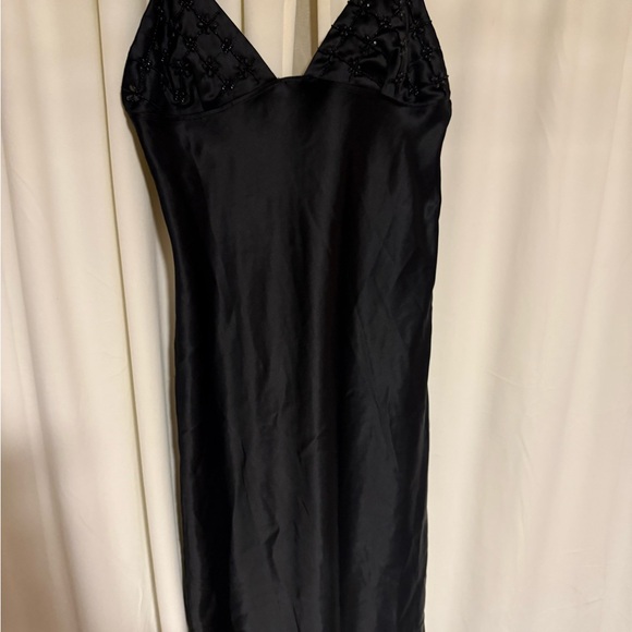 Zara Black Satin Slip Dress - Picture 6 of 6